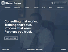 Tablet Screenshot of dealerknows.com